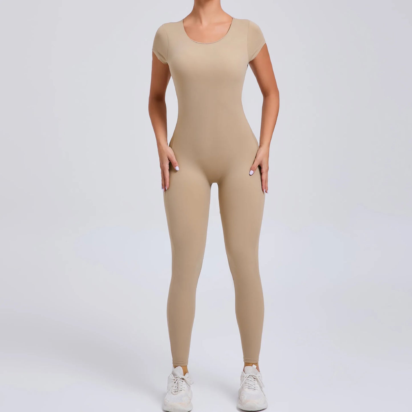 open back yoga jumpsuit- Nasia