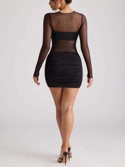 Mini Dress with Folds- Donna