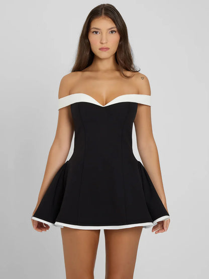 Elegant Strapless Mini Dress- Sofia