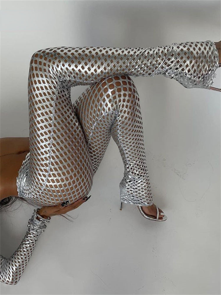 Metallic Mesh Suit- Kaya