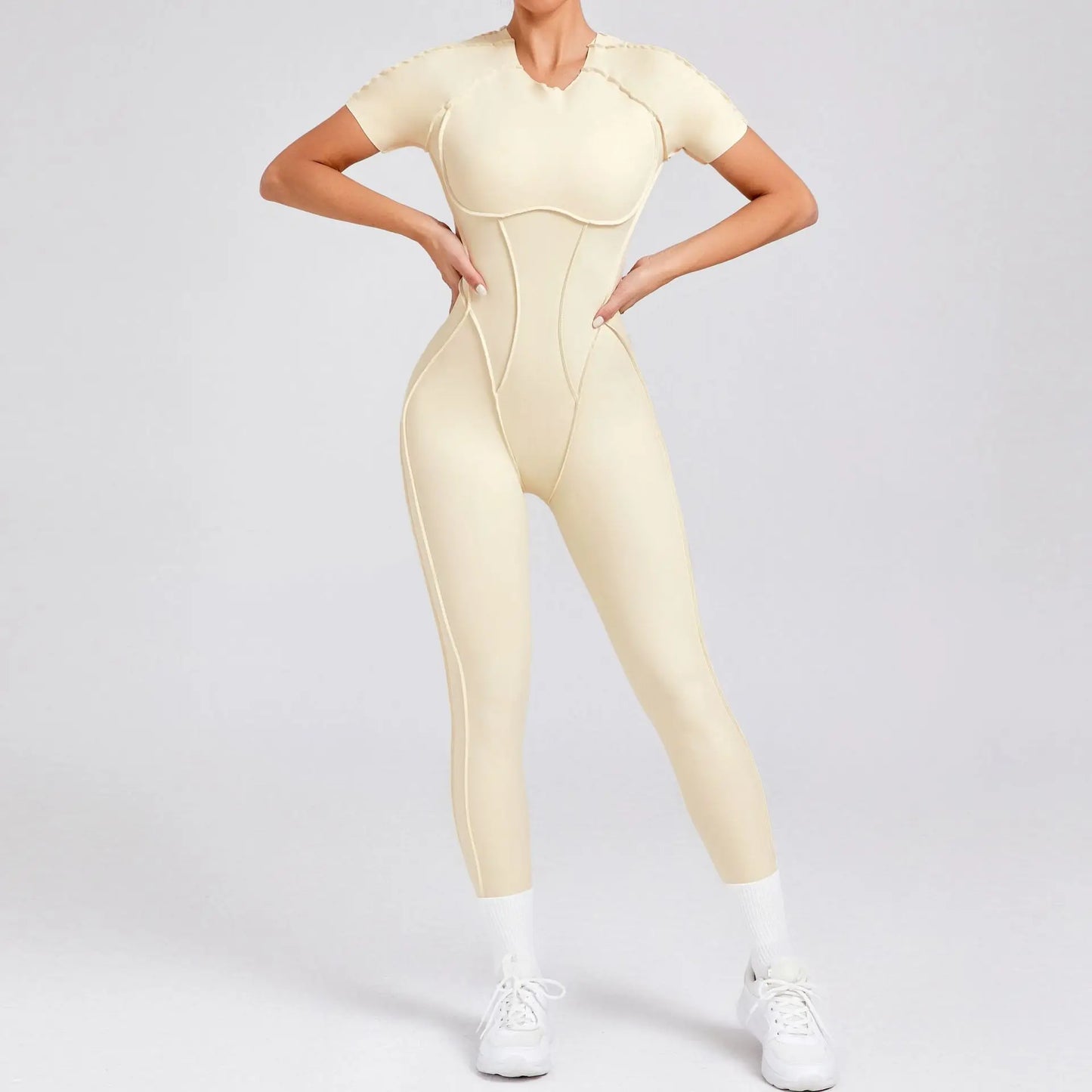 Sporty geometric jumpsuit- Juno