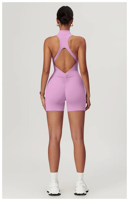 Open back yoga jumpsuit- Cali