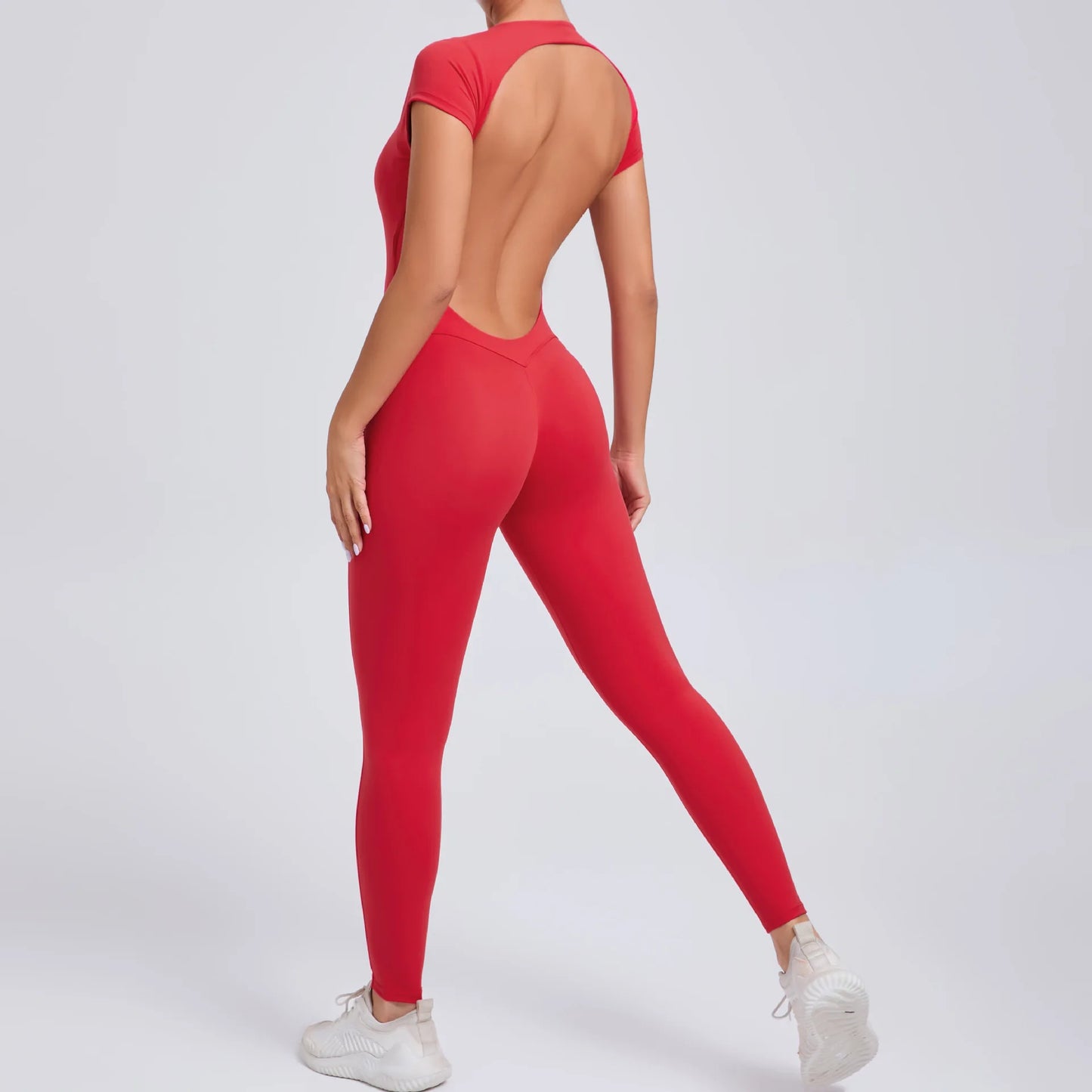 open back yoga jumpsuit- Nasia