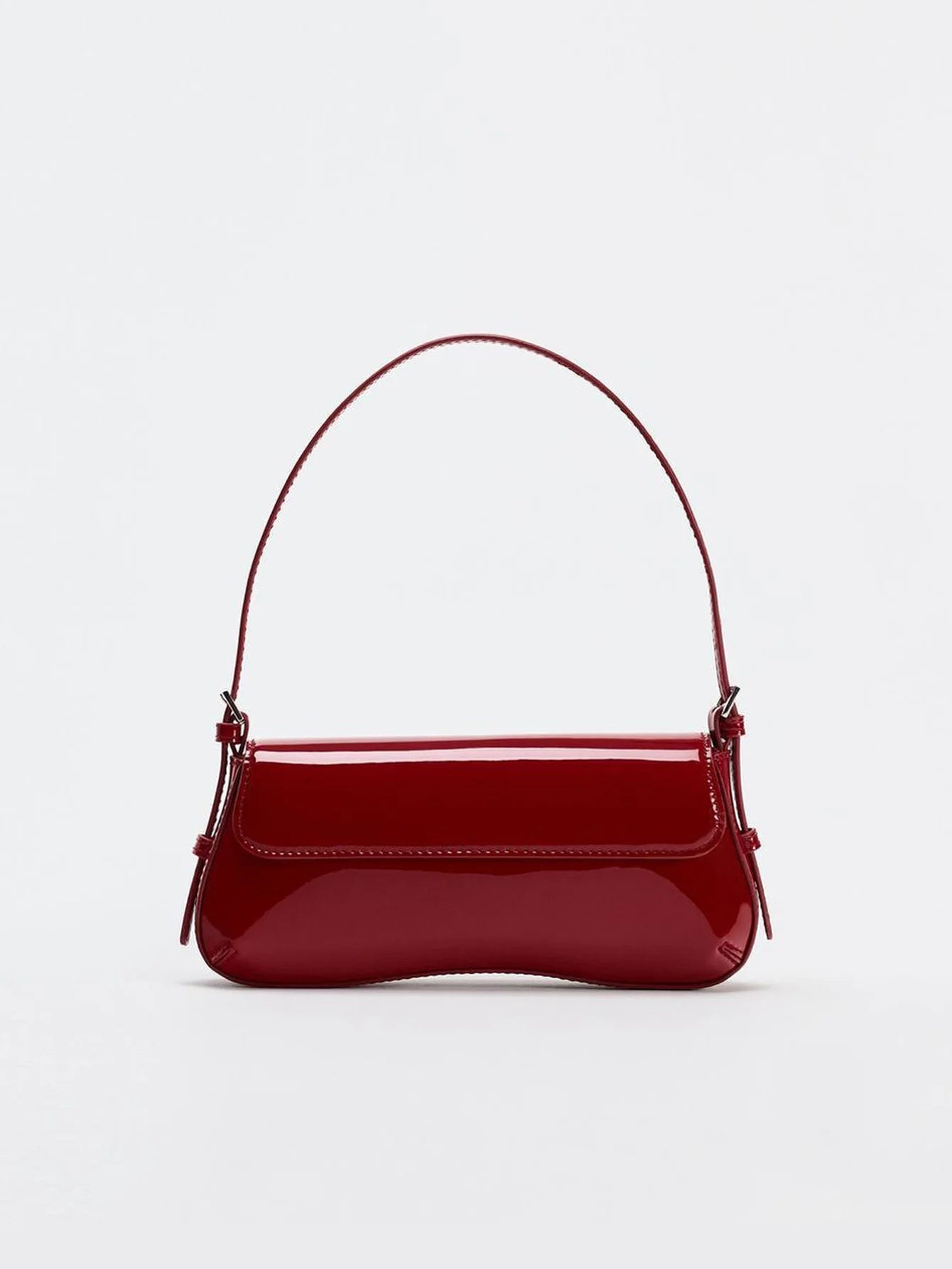 Elegant Shiny Red Bag- Dian