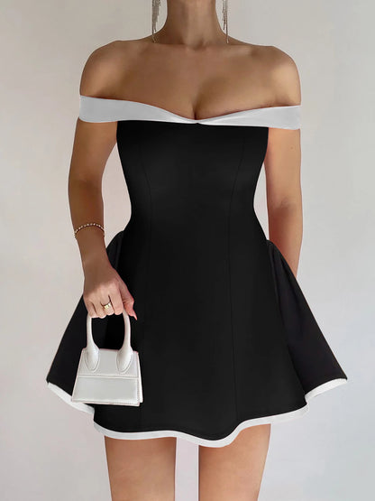 Elegant Strapless Mini Dress- Sofia