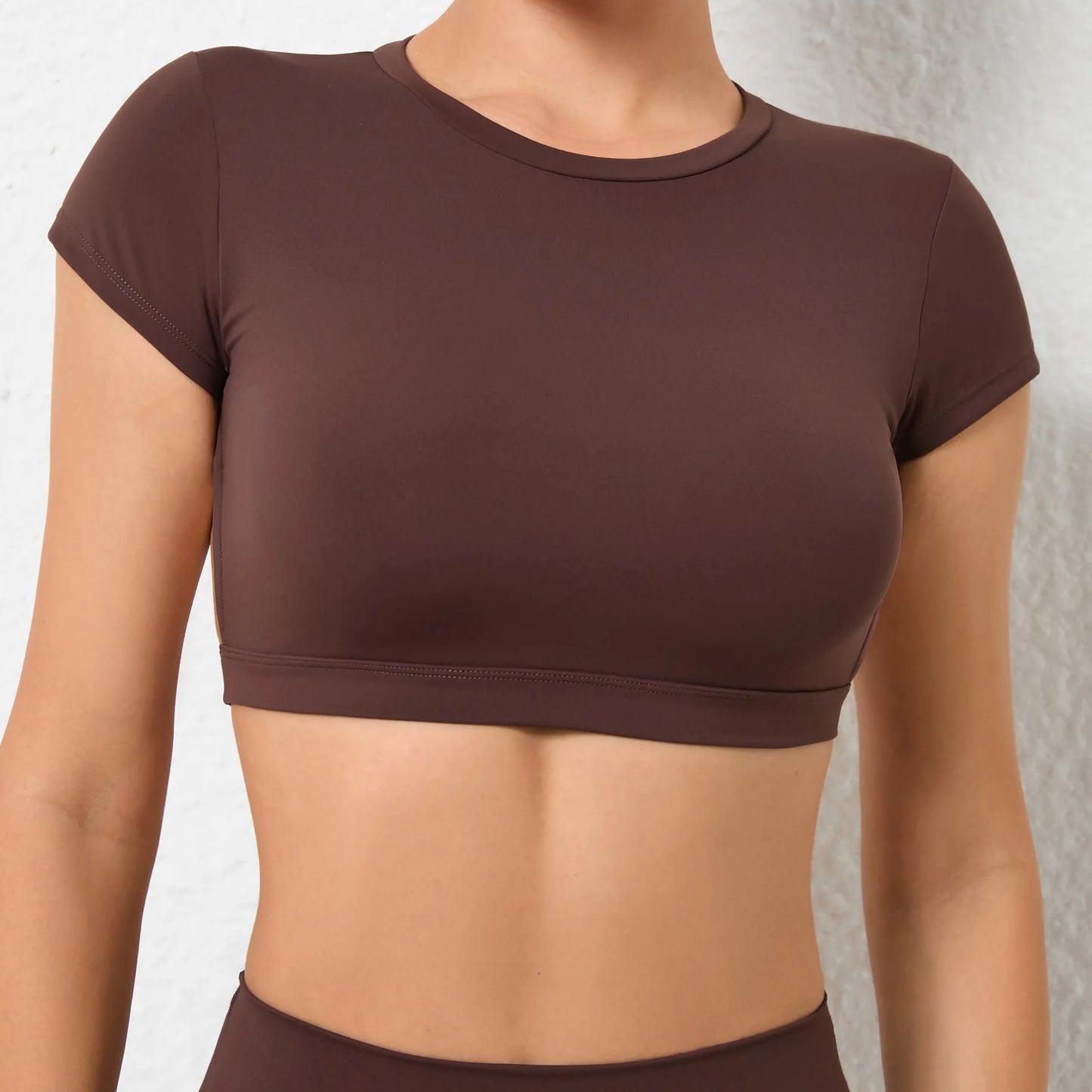 Sporty open back yoga top- Zoe