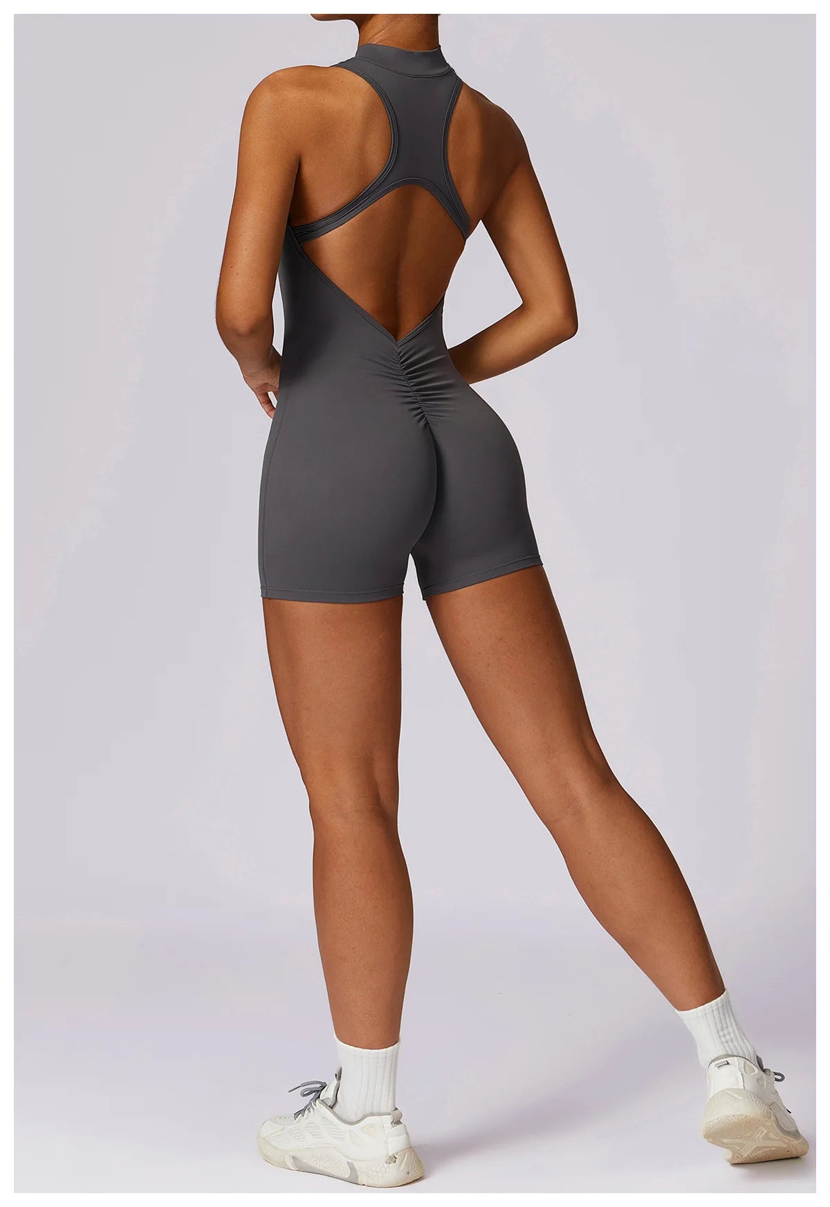 Open back yoga jumpsuit- Cali