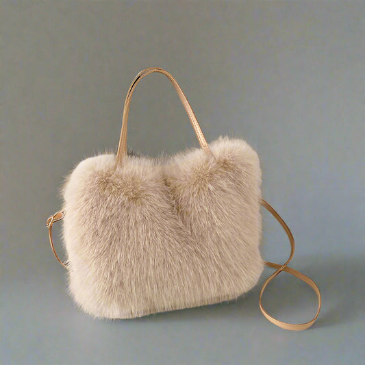 Faux Fur Tote Bag- Jeccy