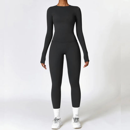 Long sleeve yoga bodysuit shapewear- Mila