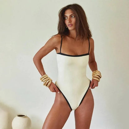 Classic Elegant One-Piece Swimsuit- Vivienne