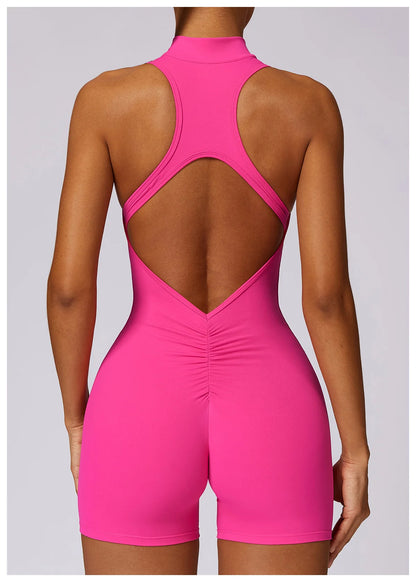 Open back yoga jumpsuit- Cali