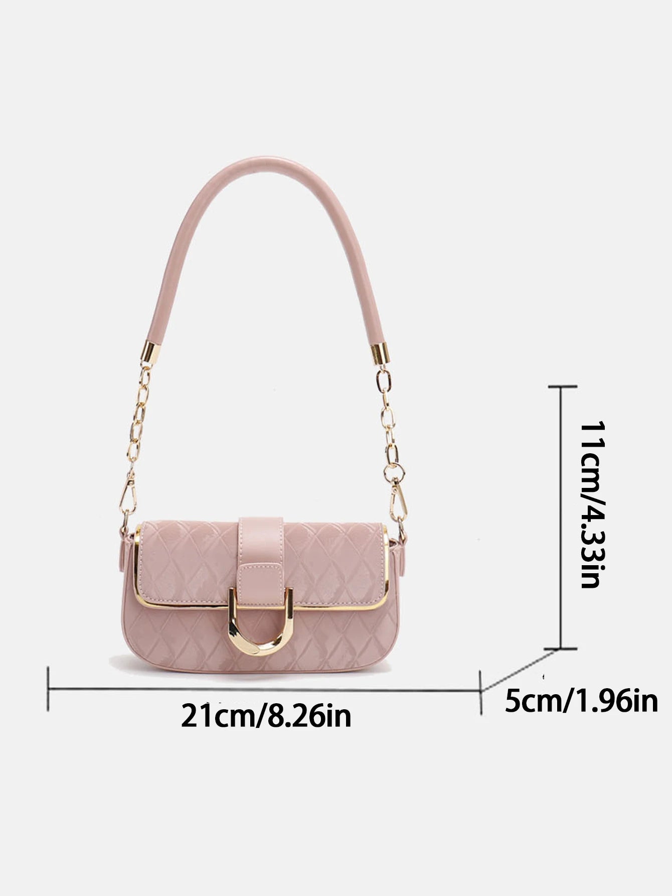 Square elegant shoulder bag- Daniella