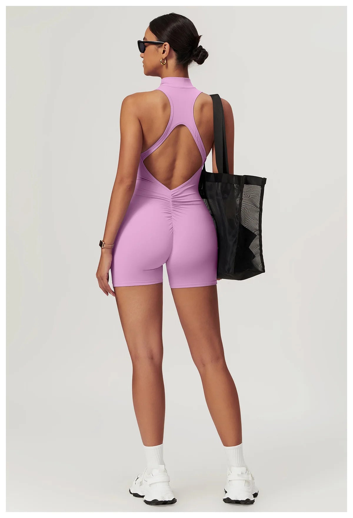 Open back yoga jumpsuit- Cali