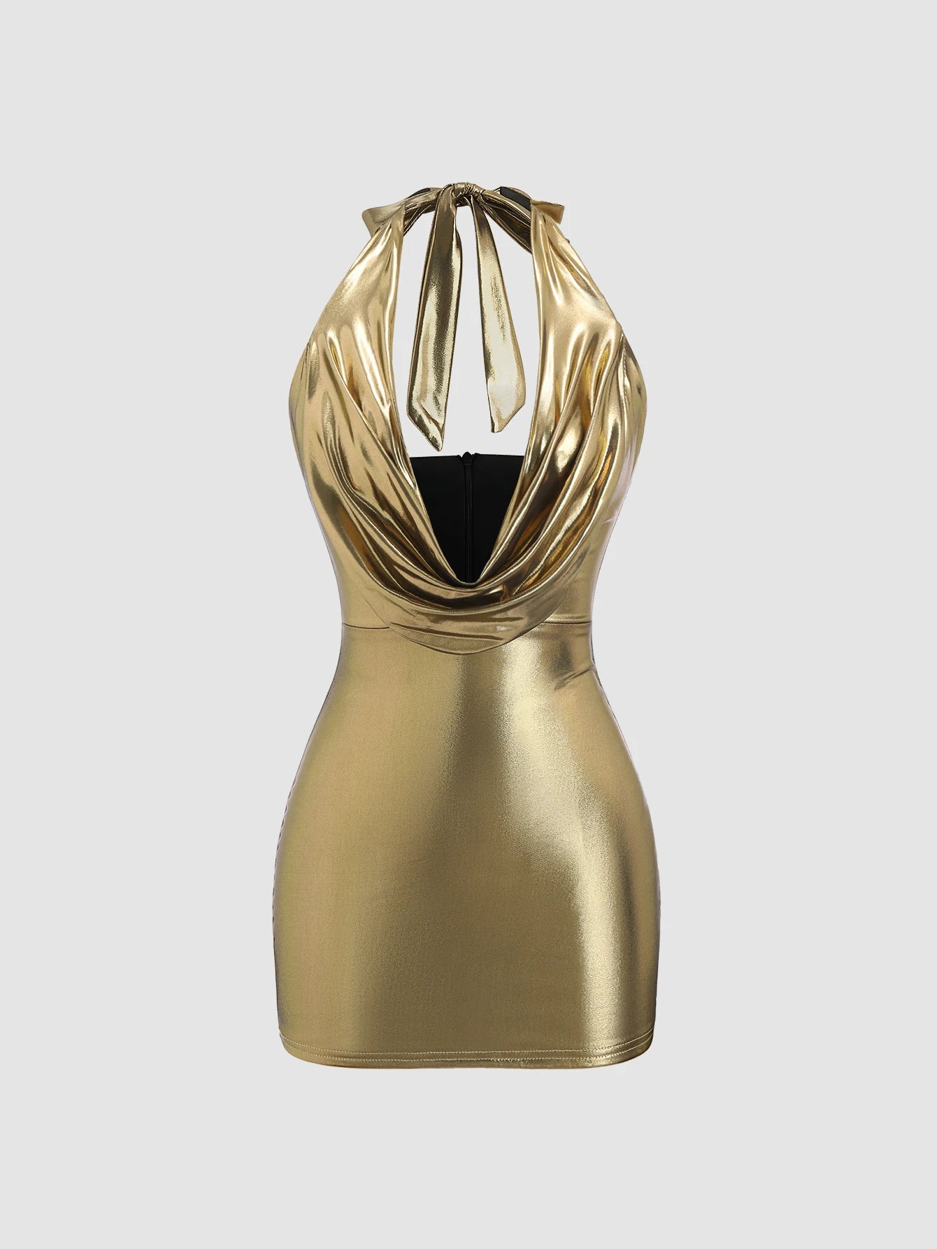 Gold Mini Dress- Tei