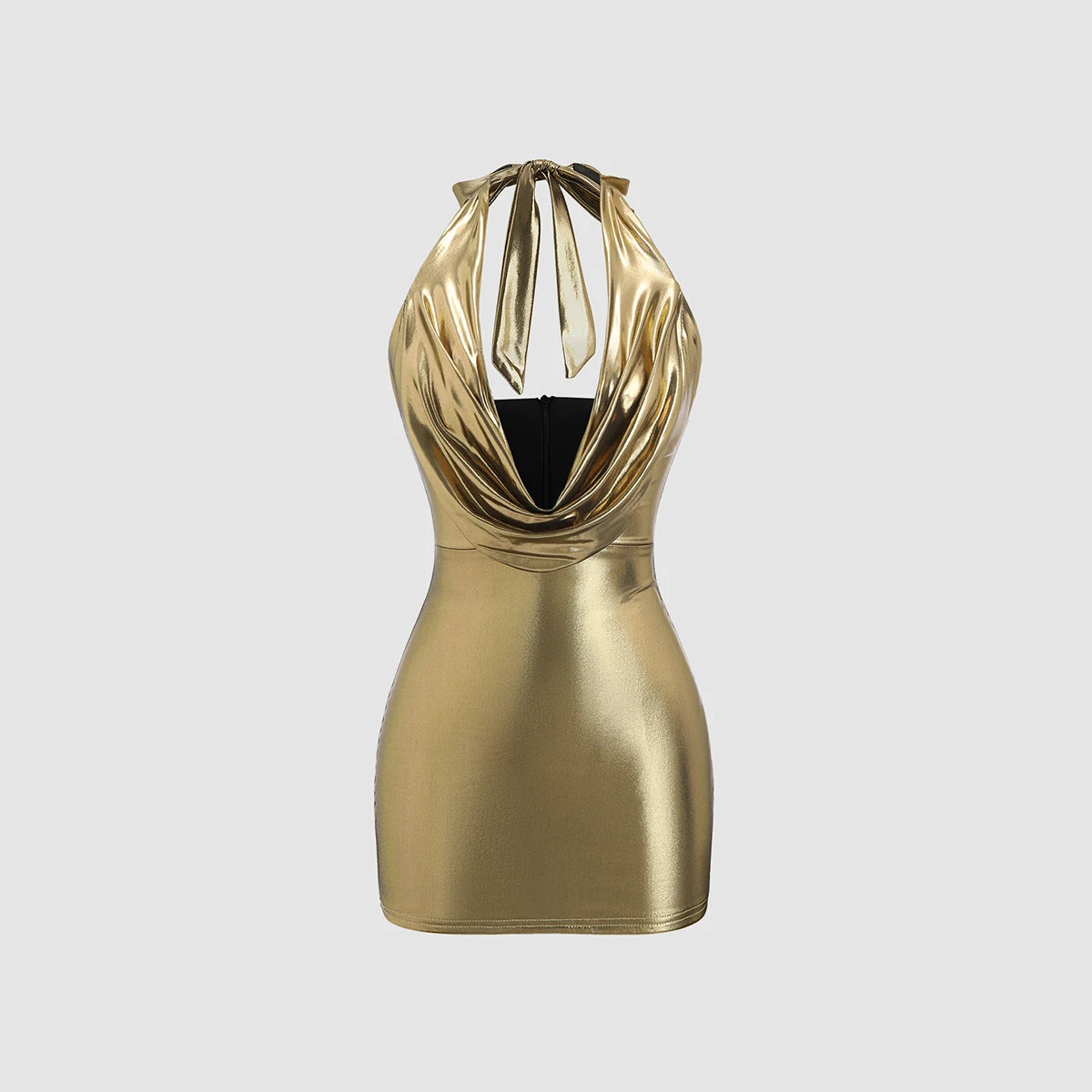 Gold Mini Dress- Tei