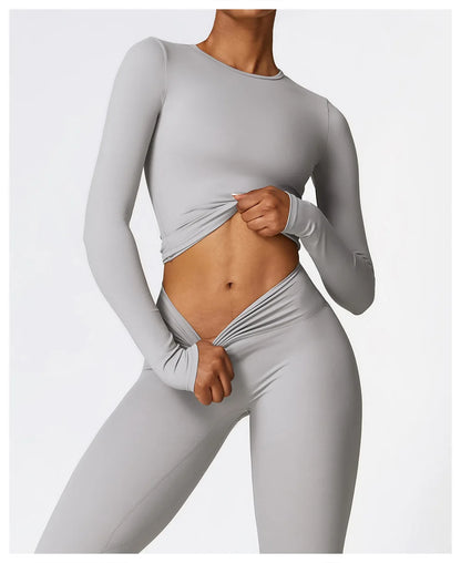 Long sleeve yoga bodysuit shapewear- Mila