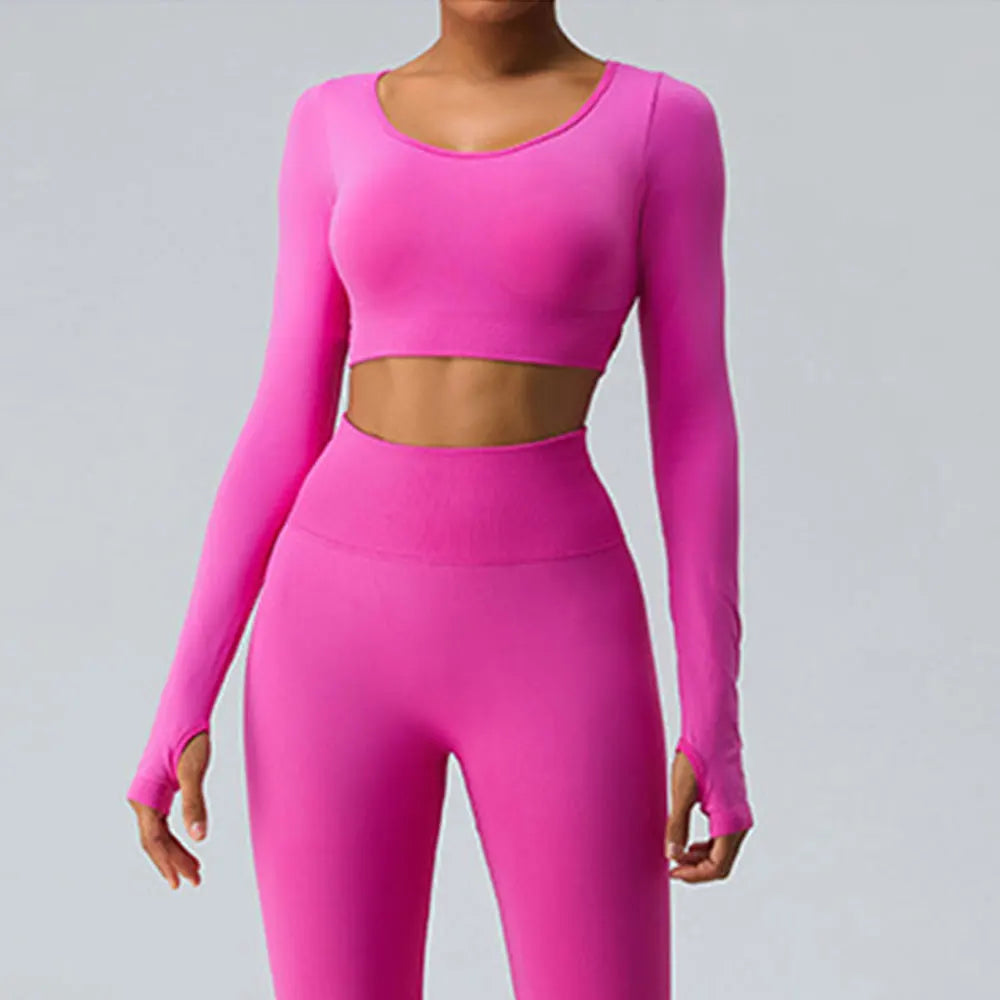 Open back yoga set- Gia