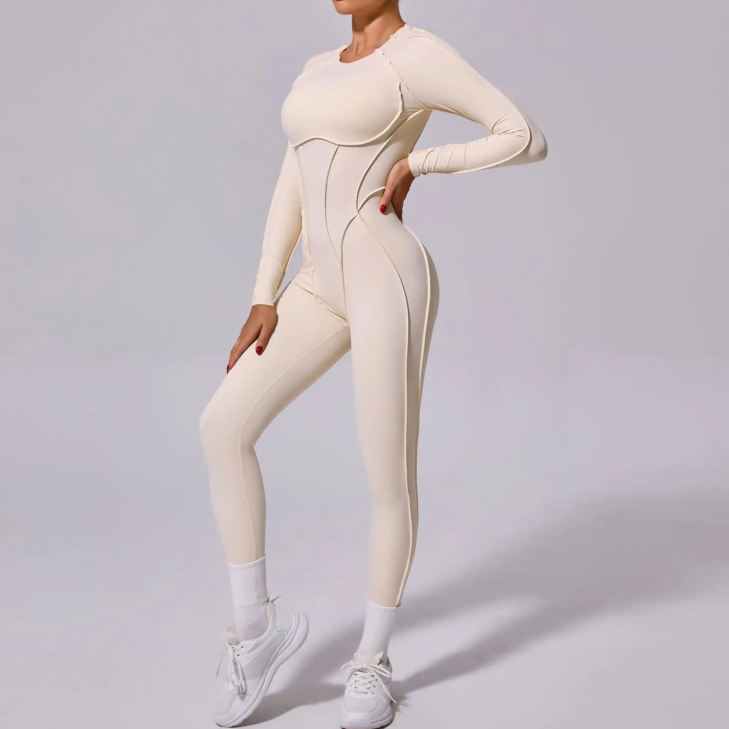 Sporty geometric jumpsuit- Juno