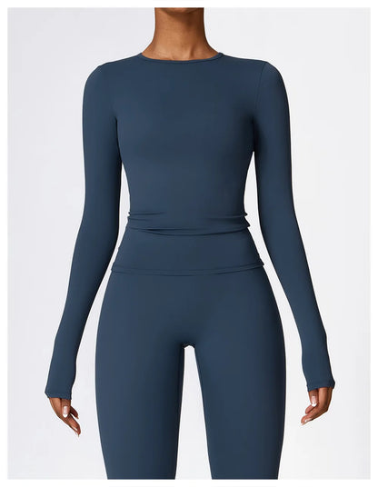 Long sleeve yoga bodysuit shapewear- Mila