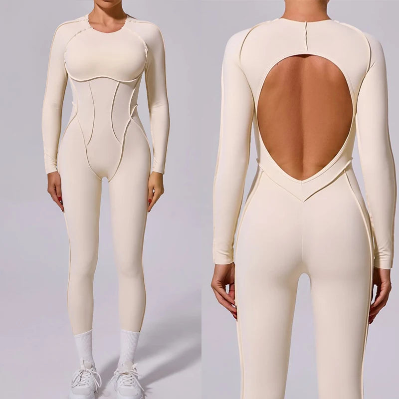 Sporty geometric jumpsuit- Juno