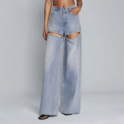 High Waist Wide Leg Jeans- Chloe