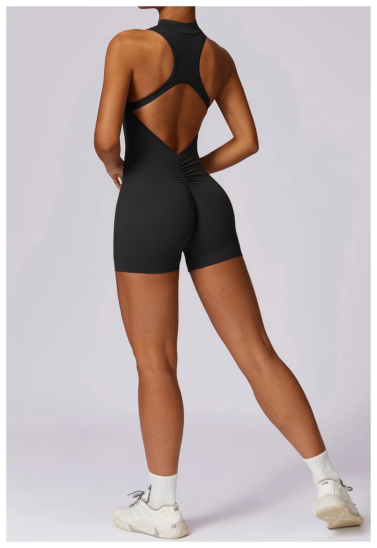 Open back yoga jumpsuit- Cali