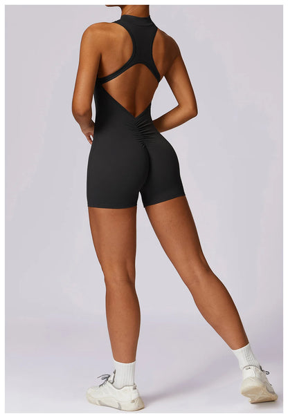 Open back yoga jumpsuit- Cali