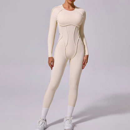 Sporty geometric jumpsuit- Juno