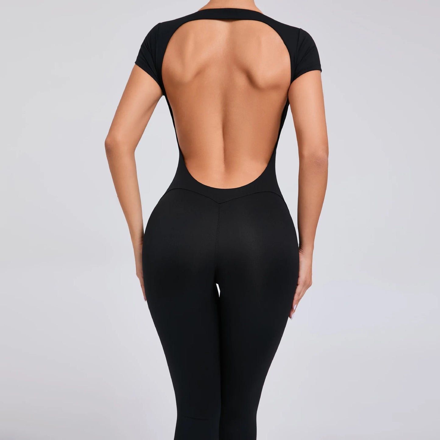 open back yoga jumpsuit- Nasia